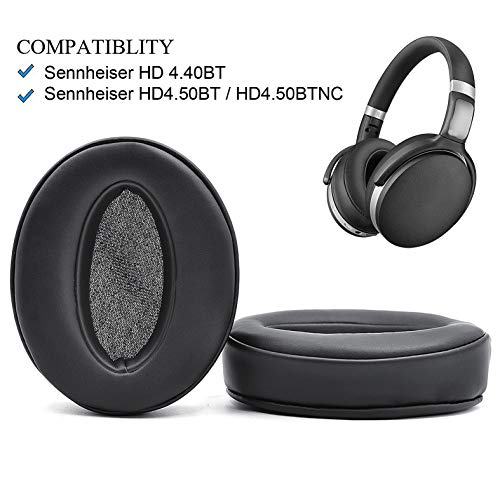 Ear Pads Cushion Replacement, Earpads Compatible with Sennheiser HD4.50BT, HD4.50, HD4.50BTNC, HD4.50SE, HD4.40BT, HD4.30G, HD4.20S, HD458BT, HD450, HD450BT, HD400S, HD350BT Headset