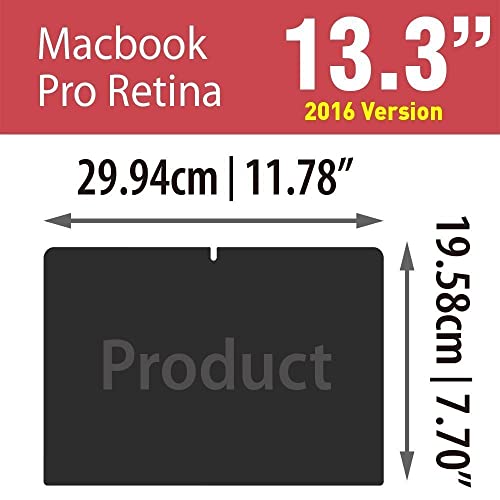 Easy On/Off Magnetic Privacy Screen Filter,Compatible with Macbook Pro 13 Inch (2016-2020) and Macbook Air 13 Inch 2018-2020 (A1932,A2179)-Anti Glare