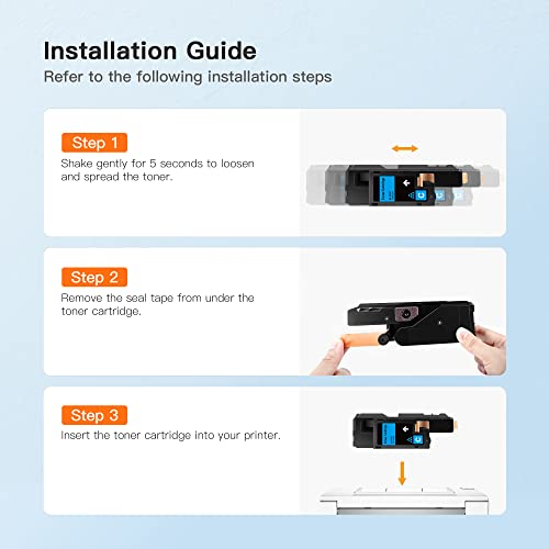 E-Z Ink (TM Compatible Toner Cartridge Replacement for Dell E525W E525 525w to use with E525w Wireless Color Printer for 593-BBJX (Black, 2 Pack)