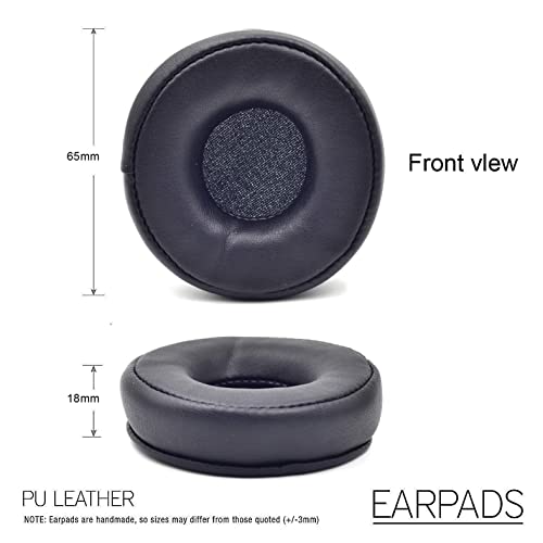 Move Ear Pads - Replacement 25h Ear Cushion Pillow Parts Cover Seals Foam Compatible with Jabra Move / 25h Wireless/Plantronics BackBeat FIT 505 500 On-Ear Bluetooth Headphones, Softer Leather