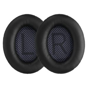 kwmobile ear pads compatible with bose quietcomfort 35 35ii 25 15 / qc35 qc35ii qc25 qc15 earpads - 2x replacement for headphones - black