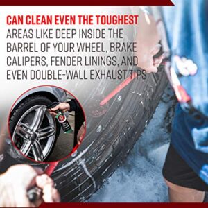 Adam's Wheel Woolies Car Detailing Brush (Bundle) - Car Cleaning Wheel Brush | Use W/Wheel Cleaner, Rim Cleaner, Chrome Cleaner | Car Wash Brush Cleans Brake Dust from Barrels & Hard to Reach Areas