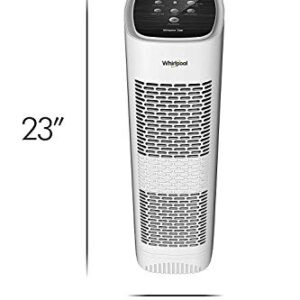 Whirlpool Whispure WPT80P True HEPA Air Purifier, Activated Carbon Advanced Anti-Bacteria, Ideal for Allergies, Odors, Pet Dander, Mold, Smoke, Smokers, and Germs, Large, White