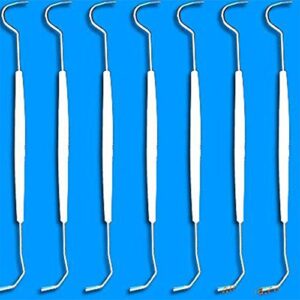 100pcs Sterilized Disposable Dental Probe Double Ends Explorer Plastic Handle Dental Mouth Examination Probe