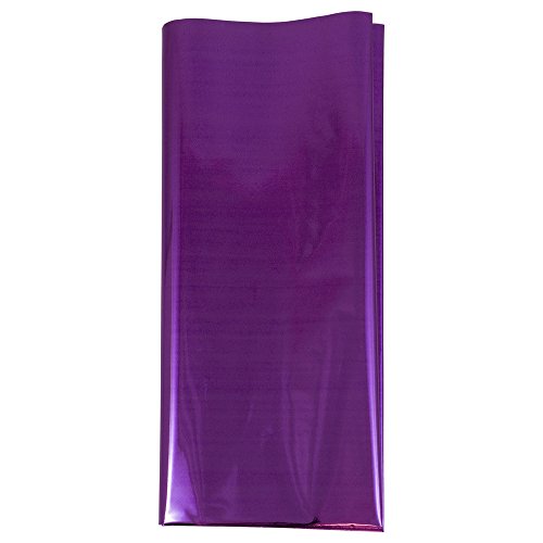JAM PAPER Tissue Paper - Purple Mylar - 3 Sheets/Pack
