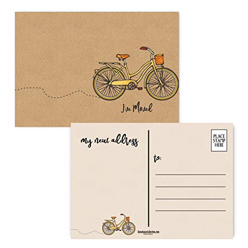 Stonehouse Collection | 50 I've Moved! - Moving Announcement Postcards | 4 x 6 Change of Address Fill in the Blank Cards | Friends & Family Reminder | Made in the USA