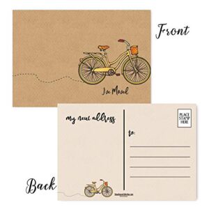 Stonehouse Collection | 50 I've Moved! - Moving Announcement Postcards | 4 x 6 Change of Address Fill in the Blank Cards | Friends & Family Reminder | Made in the USA