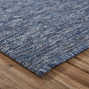 LR Home Captiva Belize Reef Indoor/Outdoor Area Rug, 5' x 7', Navy/Gray