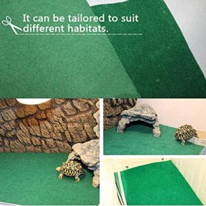 Tfwadmx Reptile Carpet Mat Substrate Liner Bedding Reptile Supplies for Terrarium Lizards Snakes Bearded Dragon Gecko Chamelon Turtles Iguana (39"X20")