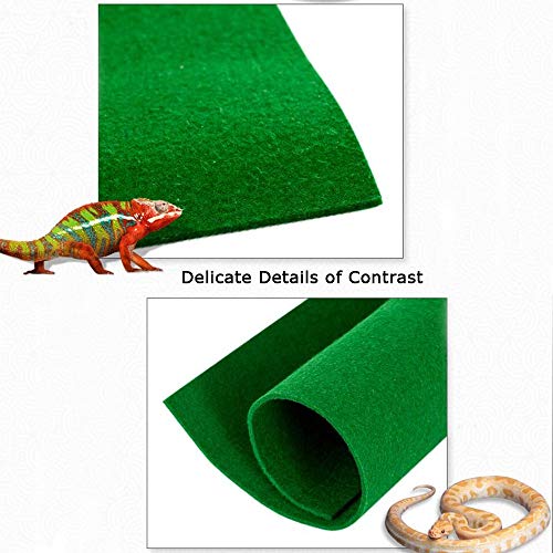 Tfwadmx Reptile Carpet Mat Substrate Liner Bedding Reptile Supplies for Terrarium Lizards Snakes Bearded Dragon Gecko Chamelon Turtles Iguana (39"X20")