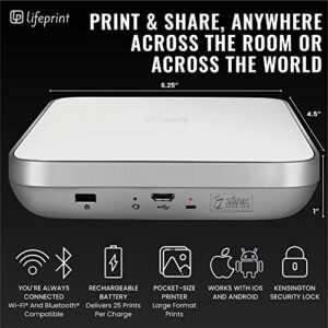 Lifeprint 3x4.5 Portable Photo and Video Printer for iPhone and Android. Make Your Photos Come to Life w/Augmented Reality - White