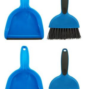 Cage Cleaner - Pack of 2 Sets for Guinea Pigs, Cats, Hedgehogs, Hamsters, Chinchillas, Rabbits, Reptiles, and Other Small Animals - Cleaning Tool Set for Animal Waste - Mini Dustpan and Brush Set