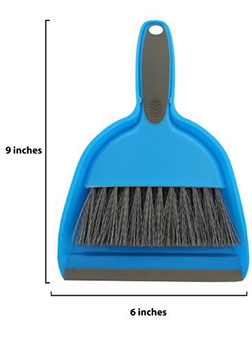 Cage Cleaner - Pack of 2 Sets for Guinea Pigs, Cats, Hedgehogs, Hamsters, Chinchillas, Rabbits, Reptiles, and Other Small Animals - Cleaning Tool Set for Animal Waste - Mini Dustpan and Brush Set