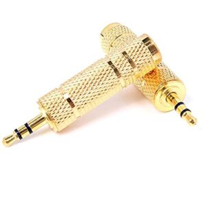 Wakaka 2 Pack 3.5mm Male Plug to 6.5mm Female Jack Audio Stereo Headphone Adaptor Converter Microphone Audio with 24K Gold Plated