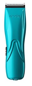 andis 73515 pulse li 5 cord/cordless grooming clipper for dogs, cats and equine, teal