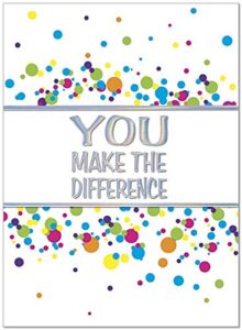 25 employee anniversary cards - you make the difference - 26 white envelopes - fsc mix