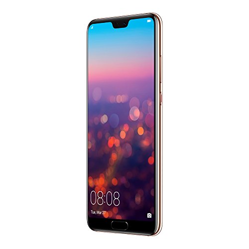 Huawei P20 EML-L29 128GB 4GB RAM, Dual SIM LTE, 5.8", Full HD+ Display -Dual Camera 20 MP +12 MP, GSM Unlocked International Model, No Warranty (Pink)