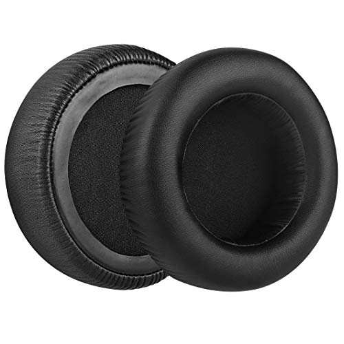 Geekria QuickFit Replacement Ear Pads for Audio-Technica ATH-WS550, ATH-WS550IS Solid Bass Headphones Ear Cushions, Headset Earpads, Ear Cups Cover Repair Parts (Black)