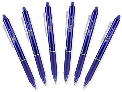 Pilot FriXion Clicker Retractable Erasable Gel Pens, Fine Point, Blue Ink (24)