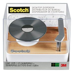 scotch magic tape dispenser, record player (c45-record)