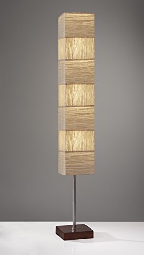 Adesso 8027-15 Sahara Tall Floorchiere, Floor Lamp, Brushed Steel