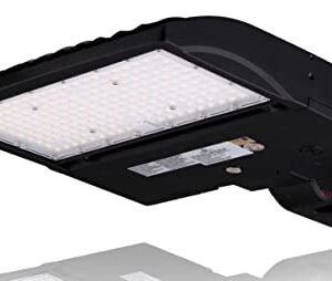 RuggedGrade High Voltage 277-480V - 150 Watt LED NextGen III Parking Lot Lights - 21,000 Lumen - 5000K - Slip fit Mount - Black - No Photocell