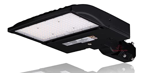 RuggedGrade High Voltage 277-480V - 150 Watt LED NextGen III Parking Lot Lights - 21,000 Lumen - 5000K - Slip fit Mount - Black - No Photocell