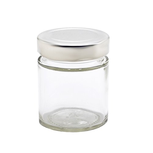 U-Pack 12 pieces of 5oz Glass Spice Bottles Spice Jars with Silver Metal Lids by U-Pack