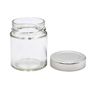 U-Pack 12 pieces of 5oz Glass Spice Bottles Spice Jars with Silver Metal Lids by U-Pack