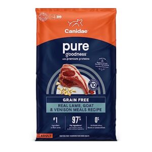 canidae pure real lamb, goat & venison meals recipe adult dry dog 24 lb