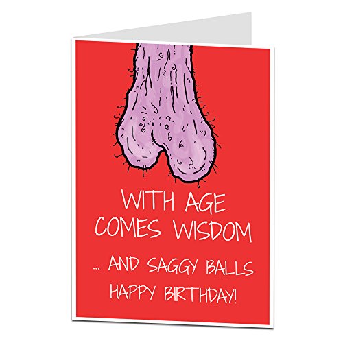 Birthday Cards For Him Funny Rude Adult Theme Perfect For 40th 50th 60th Blank Inside For Your Own Personal Offensive Message …