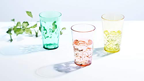 SCANDINOVIA - 19 oz Unbreakable Premium Drinking Glasses - Set of 6 - Tritan Plastic Tumbler Cups - Perfect for Gifts - BPA Free - Dishwasher Safe - Stackable