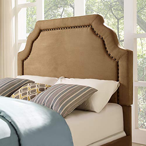 Crosley Furniture CF90009-501CM Loren Keystone Upholstered Headboard, Full/Queen, Camel Microfiber