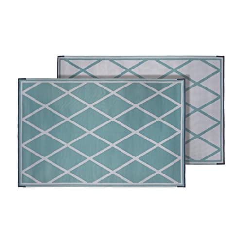 Faulkner 68903 Mat Diamond 8x20 Turquoise/white