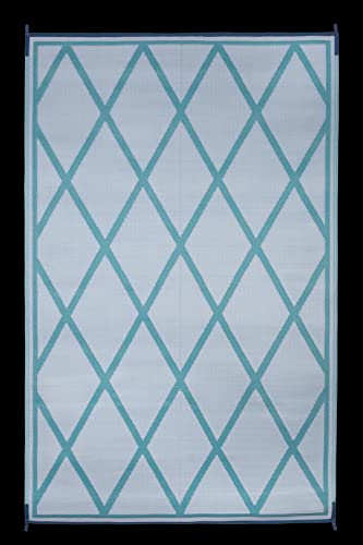 Faulkner 68903 Mat Diamond 8x20 Turquoise/white