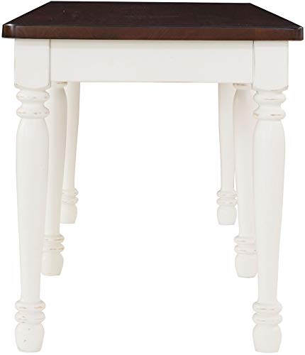 Crosley Furniture Shelby Dining Bench, Distressed White