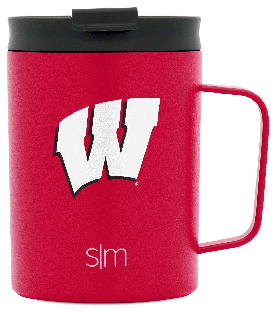 Simple Modern Officially Licensed Collegiate University of Wisconsin Coffee Mug with Lid | Gifts for Men Travel Thermos | 12oz Scout