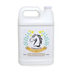 smart earth camelina horse oil supplement for equine care & feed | essential oils for joint health | 1gal jug