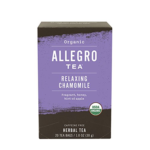 Allegro Tea Organic Relaxing Chamomile Tea Bags, 20 Count
