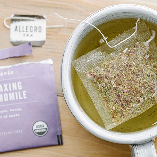 Allegro Tea Organic Relaxing Chamomile Tea Bags, 20 Count