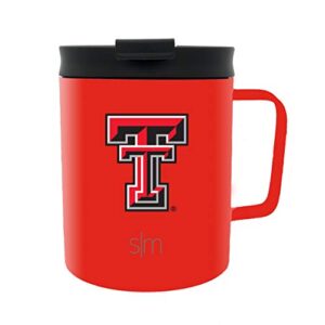 simple modern officially licensed collegiate texas tech red raiders 12oz coffee mug insulated travel stainless steel scout