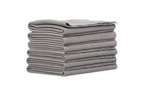 griot's garage 14902 microfiber edgeless towels (set of 6),grey,16" x 16"
