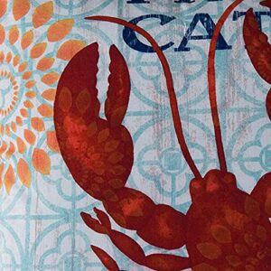 C&F Home Fresh Catch Coastal Lobster Decor Decoration Throw Pillow 18 Red