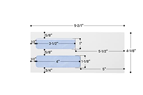 Office Deed #10 Double Window Envelopes Self Seal #10 Security Envelopes-Designed for Business Statements, Quickbooks Invoices, and Return, Self Seal Envelopes Size - 4 1/8 X 9 ½’’