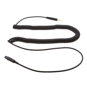 fityle 130cm replacement coiled upgrade cable for akg k141 k171 k181 k240 pioneer hdj-2000 headphone
