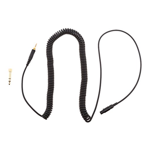 Fityle 130cm Replacement Coiled Upgrade Cable for AKG K141 K171 K181 K240 Pioneer HDJ-2000 Headphone