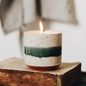 Hyggelight | The Growing Candle. Tired of Tossing Empty Candles? Try Our Less-Waste Solution. 8.5 oz, 45-50 hr Burn Time, 100% Soy Wax, Cotton Wick, Handmade Reusable Pot (Sandalwood + Vanilla, Edith)