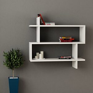 ada home décor westcott wall shelf, 27.5'' x 26'' x 8.5'', white