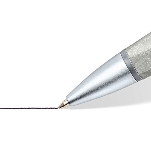 STAEDTLER 441CONB2-9 Concrete Premium Retractable Ballpoint Pen - Medium Line Width, Grey (Pack of 1)