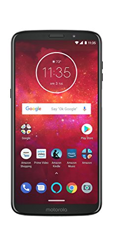 Moto Z3 Play with Alexa Hands-Free – 64 GB – Unlocked (AT&T/Sprint/T-Mobile/Verizon) – Deep Indigo – Prime Exclusive Phone